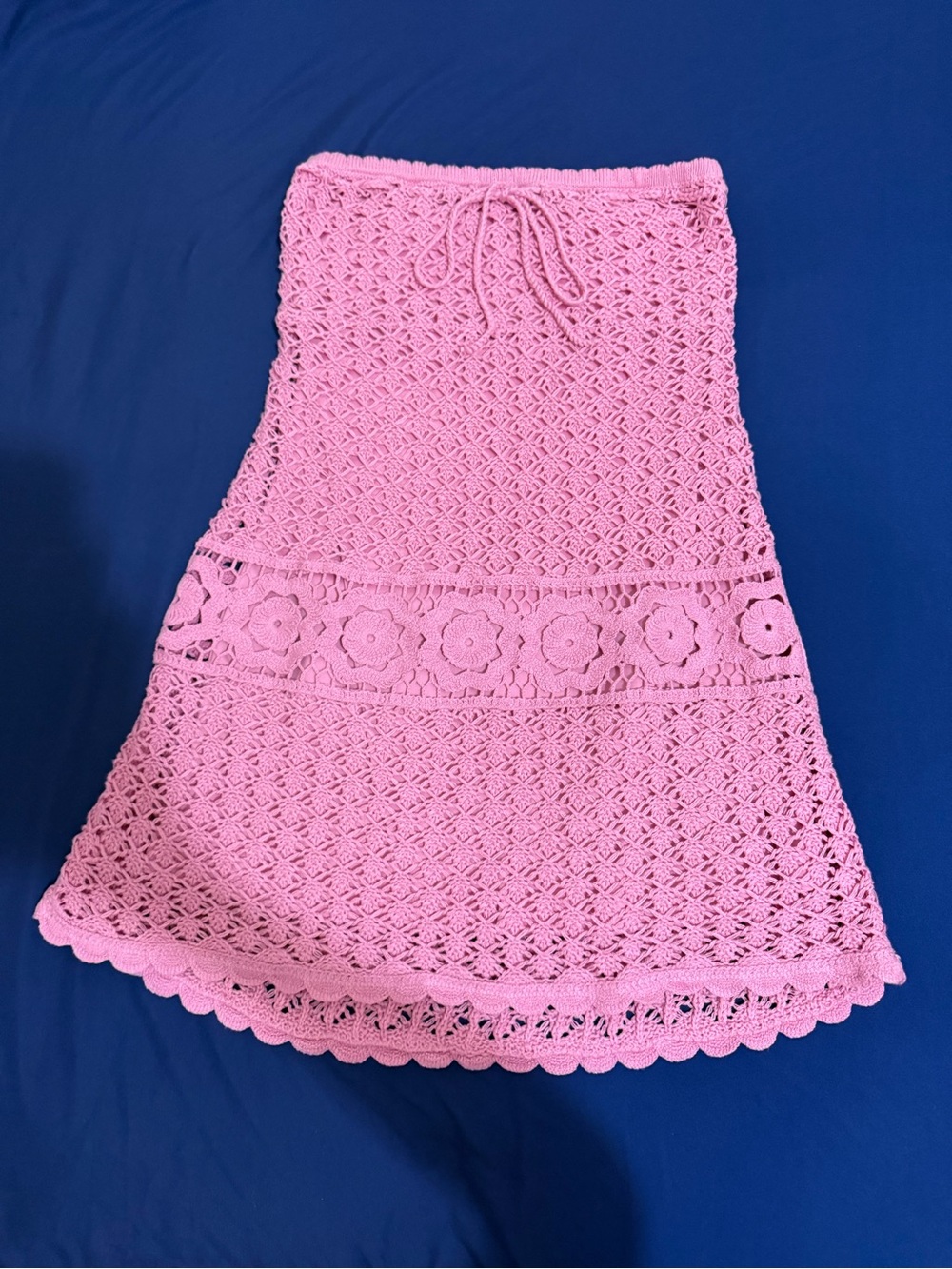 wild fable Pink Crochet Dress (S)